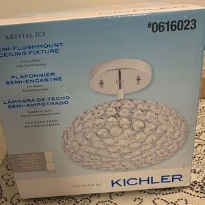 Semi-flush mount ceiling